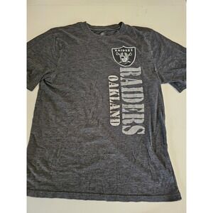 Oakland Raiders NFL Boys XL 18-20 Gray Heather Graphic T-Shirt Football
